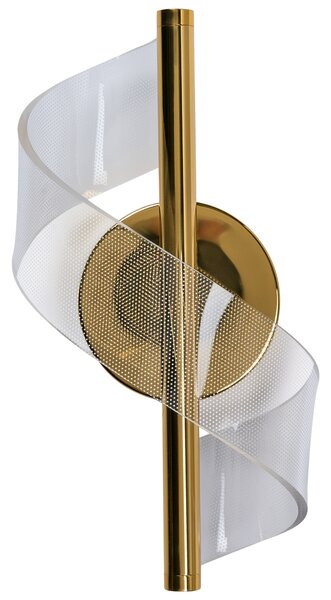 Nástenná lampa zlatá kov železo LED svetlo špirálové svietidlo obývacia izba jedáleň spálňa