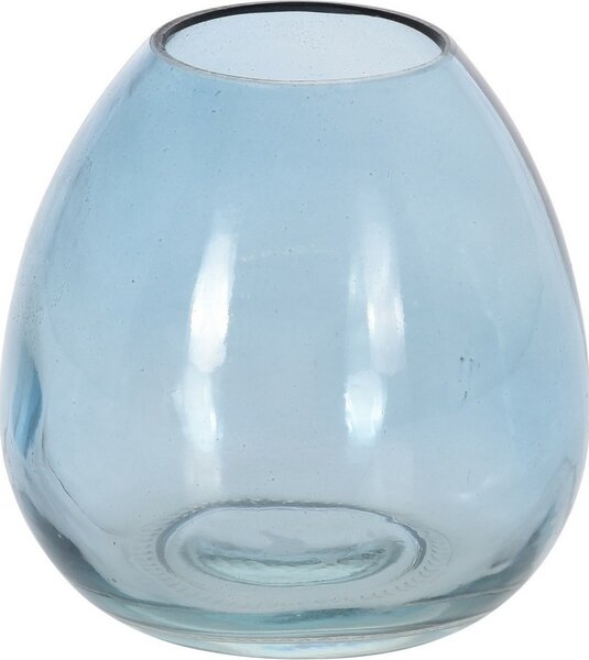 Sklenená váza Adda, sv. modrá, 11 x 10,5 cm