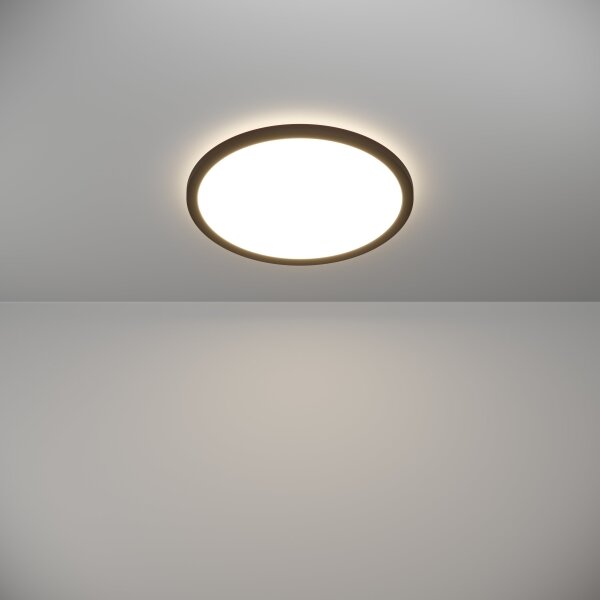 Eglo 901439 - LED Kúpeľňové svietidlo ROVITO 18,5W/230V pr. 38,9 cm IP44 čierna