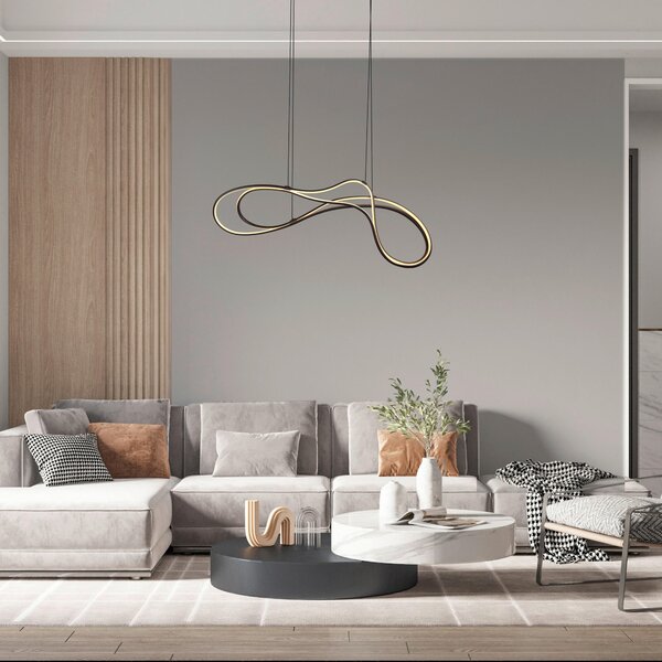 ZÁVESNÉ LED SVIETIDLO, 113/24/150 cm Trio Leuchten - Interiérové svietidlá