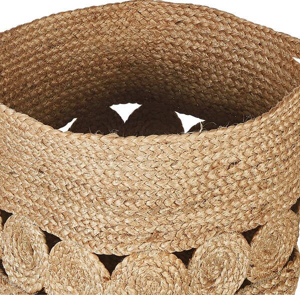 Súprava odkladacích košíkov prírodná jutová 35/37 cm koše na bielizeň doplnky do domácnosti boho dizajn