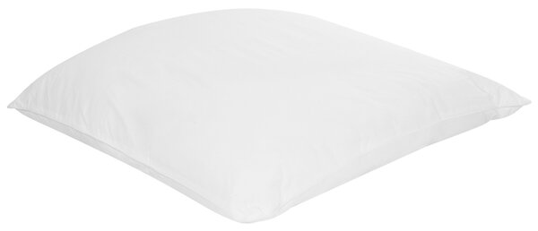 Vankúš na spanie biely lyocell bavlna japara štvorcový 80 x 80 cm polyesterová výplň nízky profil spálňa