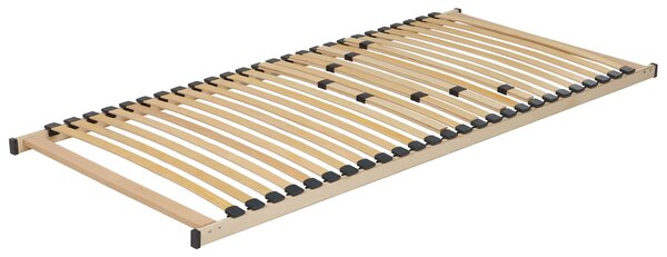 Lamelový rošt pod matrac svetlé drevo 90 x 200 cm drevený rám 30 pružinových lamiel spálňa