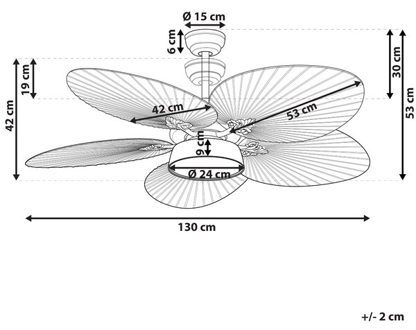 Stropný ventilátor so svetlom čierny kovový s diaľkovým ovládaním a 3 stupňami rýchlosti s časovým spínačom nastaviteľné svetlo orientálny glamour štýl