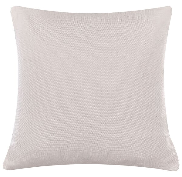 Sada 2 dekoratívnych vankúšov sivobéžová polyester bavlna 45 x 45 cm štvorcový tvar zvierací vzor motív zajaca moderný štýl doplnky