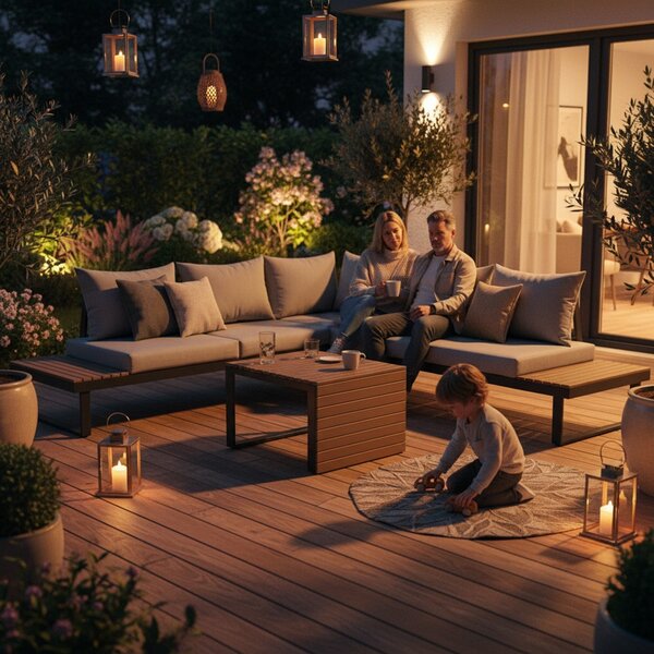 TP Living Záhradná zostava MARBELLA II sivá
