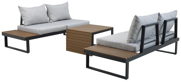 TP Living Záhradná zostava MARBELLA II sivá
