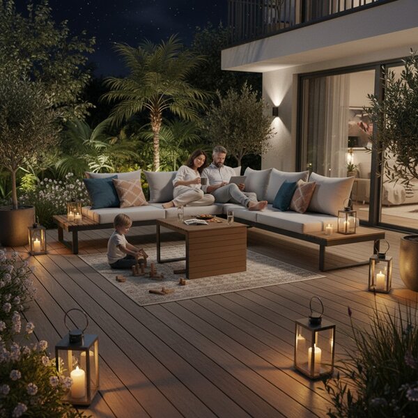 TP Living Záhradná zostava MARBELLA II sivá