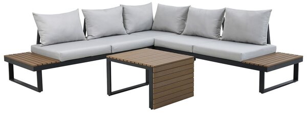 TP Living Záhradná zostava MARBELLA II sivá