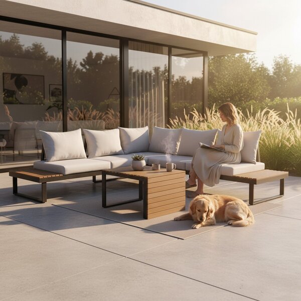 TP Living Záhradná zostava MARBELLA II sivá