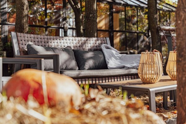 TP Living Záhradná zostava TEXAS S pre 4 osoby sivá