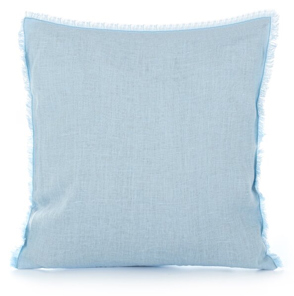 Tom Linen Povlak na vankúš s strapcami Light Blue 50x50