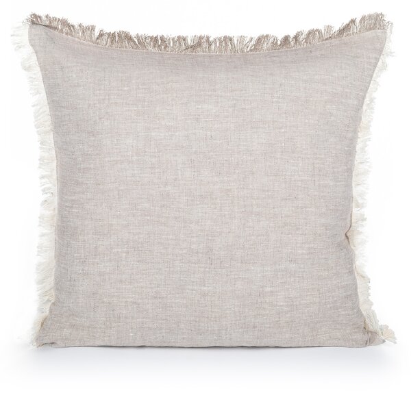 Tom Linen Povlak na vankúš s strapcami Melange Natural 50x50
