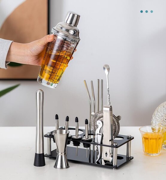 Barmanská súprava na miešanie koktejlov (17ks sada 750ml)