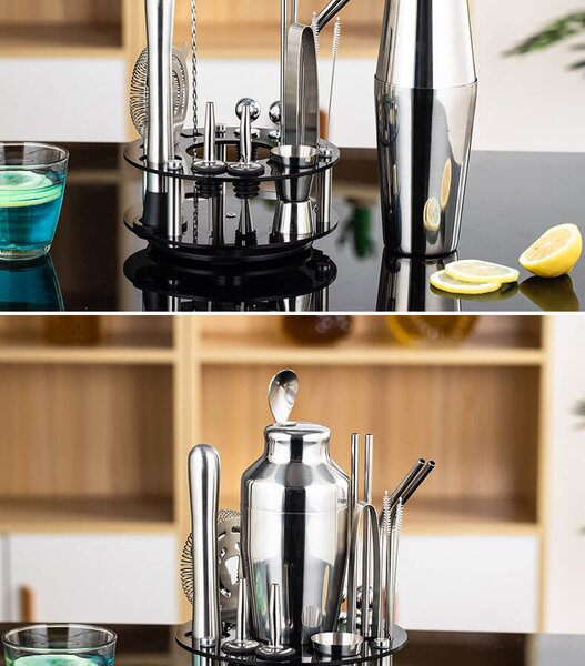 Barmanská súprava na miešanie koktejlov (18ks sada 750ml)