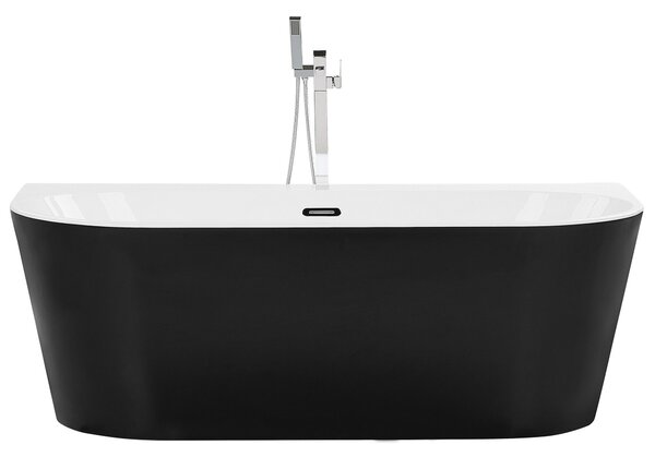 Vaňa biela sanitárny akrylát oválna 170 x 80 cm pre jednu osobu moderný dizajn