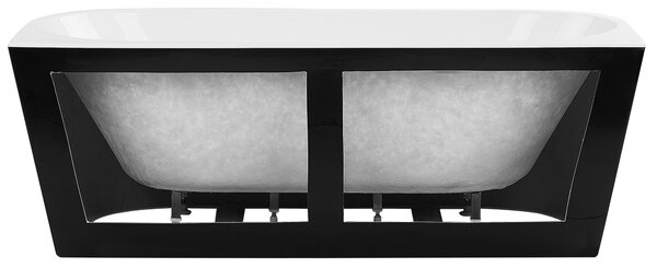 Vaňa biela sanitárny akrylát oválna 170 x 80 cm pre jednu osobu moderný dizajn