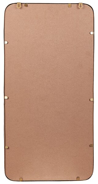 Nástenné zrkadlo zlaté železo s úložným priestorom 40 x 80 cm retro pre kúpeľňu do kancelárie