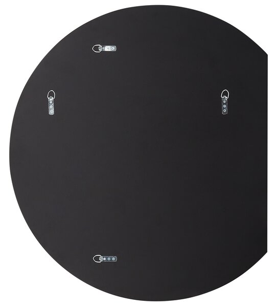 Nástenné zrkadlo modré 70 x 79 cm okrúhly tvar s háčikmi moderný štýl závesné dekorácie