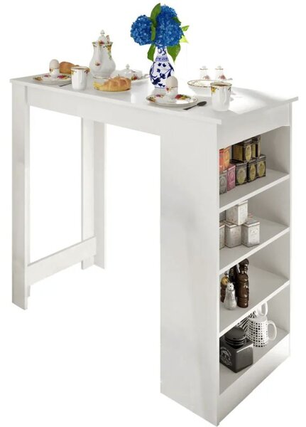 Moderný barový stôl vo farbe biela (k256991)