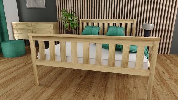 Posteľ KALEA 90 x 200 cm, borovica Rošt: S latkovým roštom, Matrac: Bez matraca