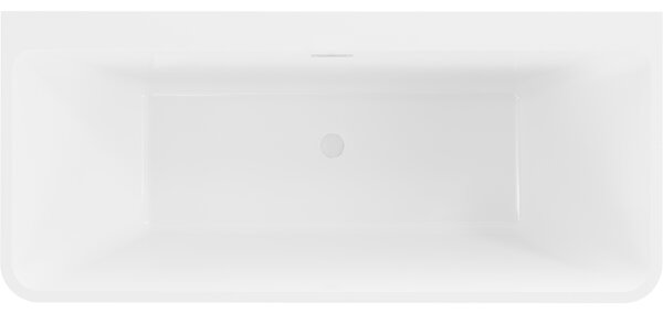 Mexen Volta, voľne stojaca nástenna vaňa 150 x 75 cm, biela, biely prepad, 51131507500-20