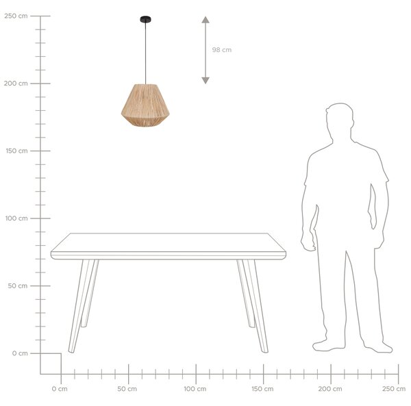 Závesná lampa prírodná slamené tienidlo čierna kovová objímka na žiarovku boho stropné svietidlo spálňa obývačka