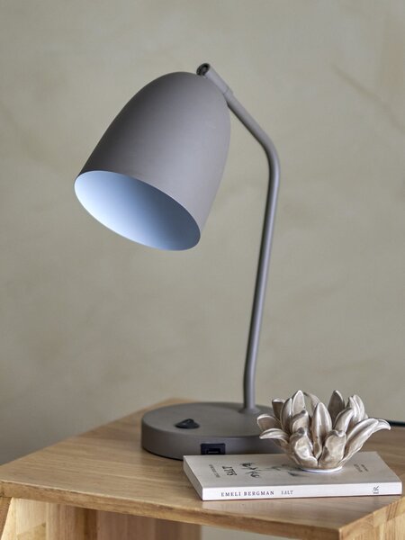 Stolná LED lampa Lemar Grey Metal