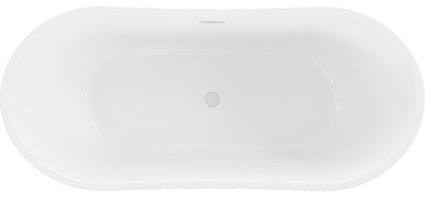 Mexen Montana, voľne stojaca vaňa 150 x 75 cm, biela, biely prepad, 52011507500-20