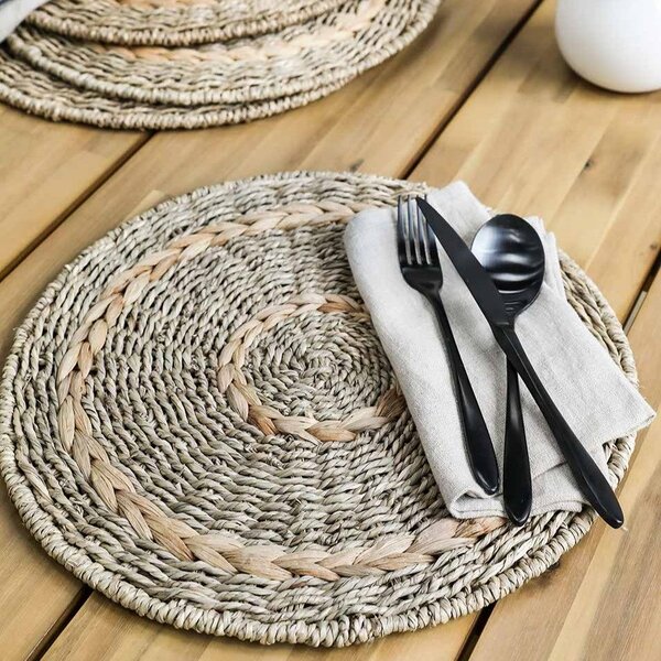Okrúhle prestieranie Bayford Seagrass – set 4 ks