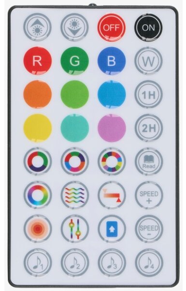 Grundig - RGB stmievateľná stojacia lampa 2 v 1 LED/230 V + diaľkový ovládač