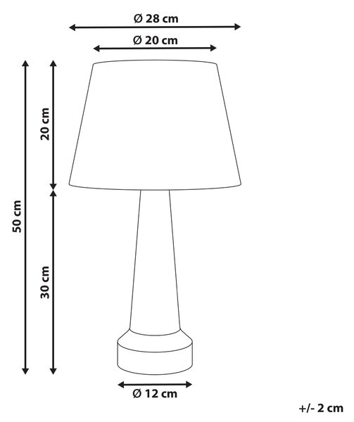 Stolná lampa svetlobéžová keramický podstavec ľanové tienidlo moderný štýl obývacia izba spálňa
