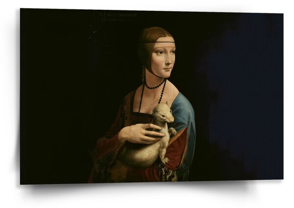 Sablio Obraz Dáma s hranostajem - Leonardo da Vinci - 120x80 cm