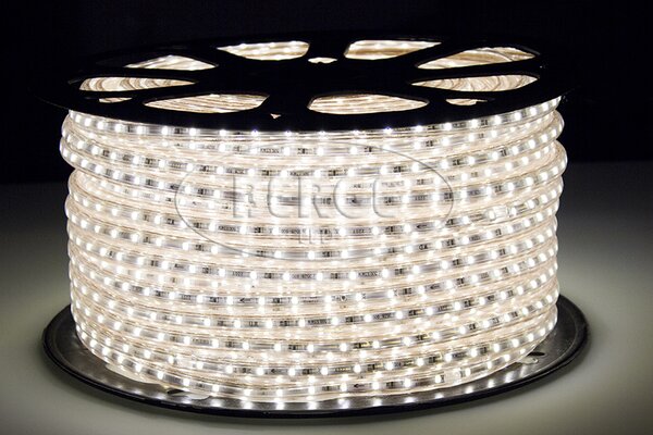 LED pásik - 230V - SMD 2835 - 1m - 60LED/m- 6W/m - 380Lm - IP68 - studená biela - 10mm BERGE