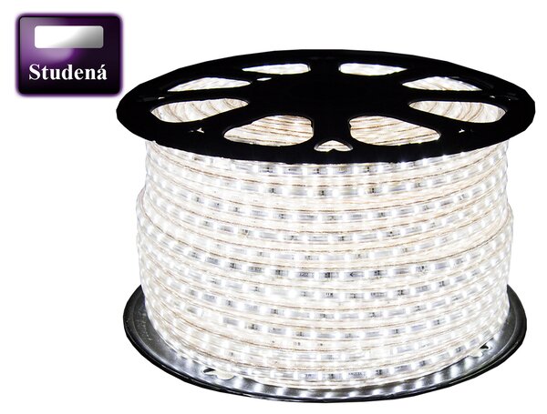 LED pásik - 230V - SMD 2835 - 1m - 60LED/m- 6W/m - 380Lm - IP68 - studená biela - 10mm BERGE
