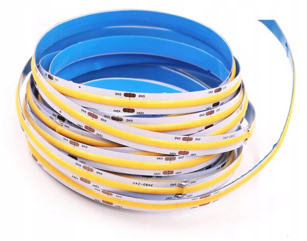BERGE LED pásik - COB - 60W - 12W/m - IP44 - 12V - 5m - studená biela