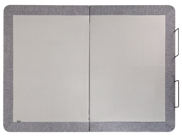 Elektricky nastaviteľný rošt postele sivý železo polyester 140 x 200 cm diaľkové ovládanie nastaviteľná výška nôh