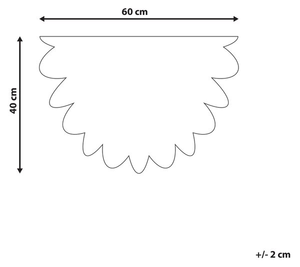 Rohožka viacfarebná prírodné kokosové vlákno 40 x 60 cm PVC povlak protišmyková rohož v tvare kvetu do interiéru moderná