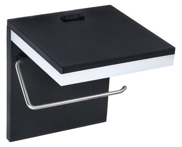 BERGE LED držiak na toaletný papier s USB 5W - neutrálna biela