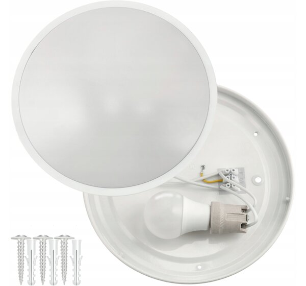 ECOLIGHT Okrúhle LED stropné svietidlo - 2xE27 - biele