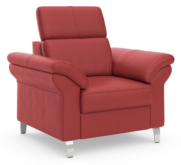 KRESLO, koža, červená Sit & More - Online Only obývacie izby, Online Only