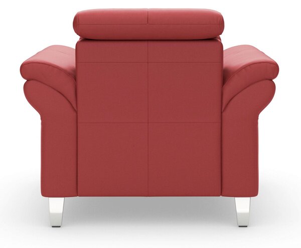 KRESLO, koža, červená Sit & More - Online Only obývacie izby, Online Only