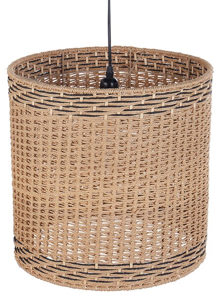 Závesná lampa prírodná s tienidlom z papierového lana boho závesné svietidlo do interiéru