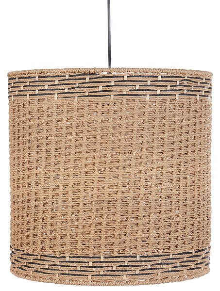 Závesná lampa prírodná s tienidlom z papierového lana boho závesné svietidlo do interiéru