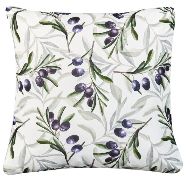 Sada 2 vonkajších dekoratívnych vankúšov viacfarebná polyester 45 x 45 cm vzor listov záhradné doplnky