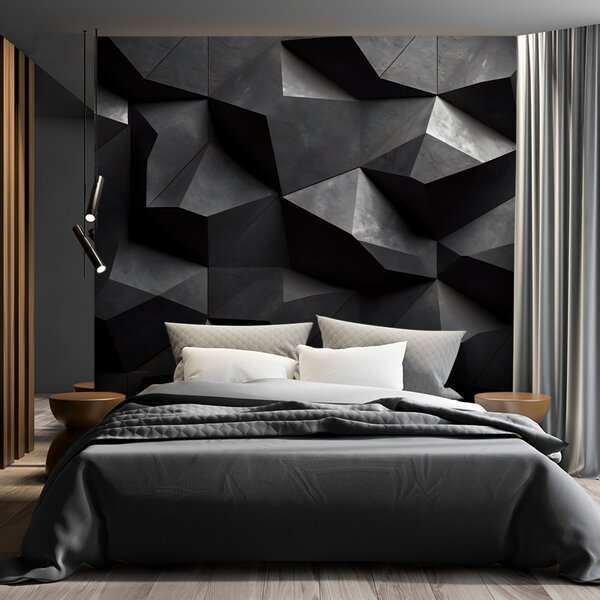 Fototapeta Abstraktné tmavé betónové tvary Materiál: Vliesová, Rozmery: 200 x 140 cm