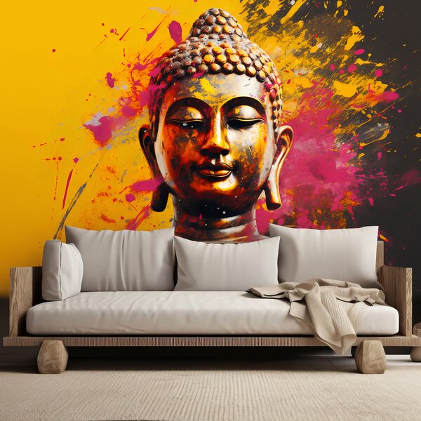 Fototapeta Budha na abstraktnom pozadí Materiál: Vliesová, Rozmery: 200 x 140 cm