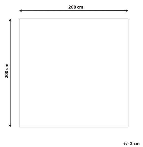 Koberec béžový a hnedý vlnený 200 x 200 cm s hustým vysoký vlasom orientálny vzor