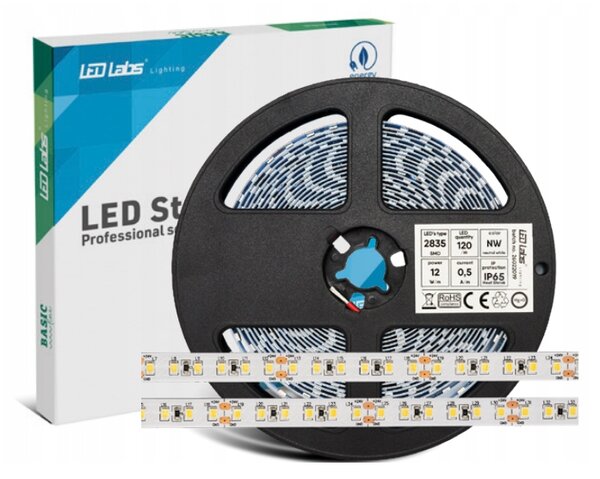 Profesionálne LED pásik - 60W - 24V - IP65 - neutrálna biela - 5m