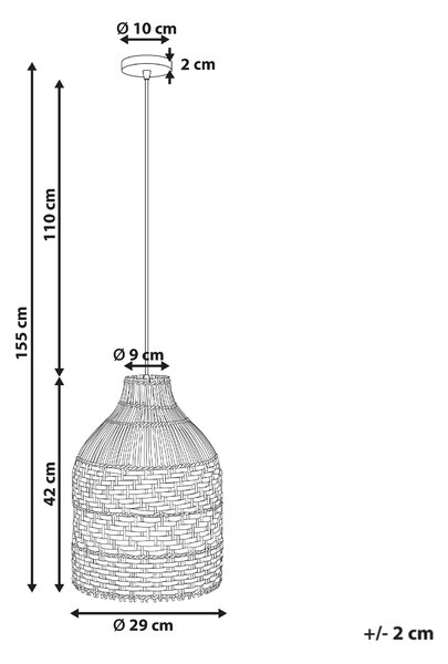 Závesná lampa čierna biela ratanové tienidlo železný rám závesná lampa boho štýl ručná výroba osvetlenie